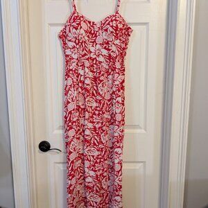 Lily Rose Red Floral Maxi Dress
